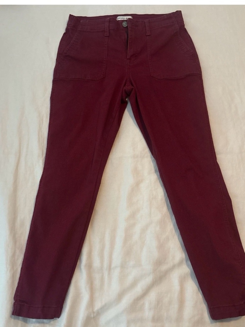 Studio Blue Brand Straight Leg Pants in Burgundy